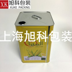 旭科包裝18L彩印油桶百利蓋18KG化工桶定制logo方鐵桶